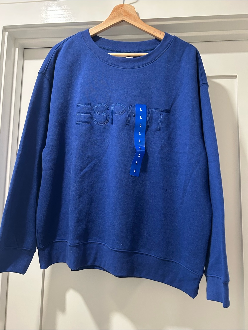 Esprit Classic Crewneck Sweatshirt in Royal Blue
